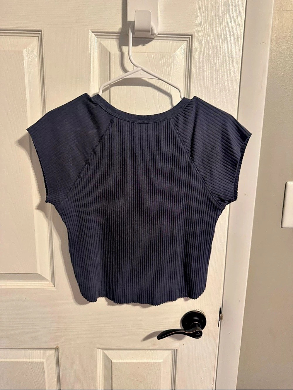 No Boundaries Ribbed Henley Top